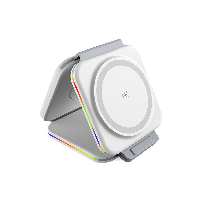 New Folding Three in One Magnetic Absorber Wireless Charger